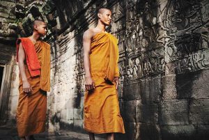 Learn Basic Khmer - Monks at Angkor